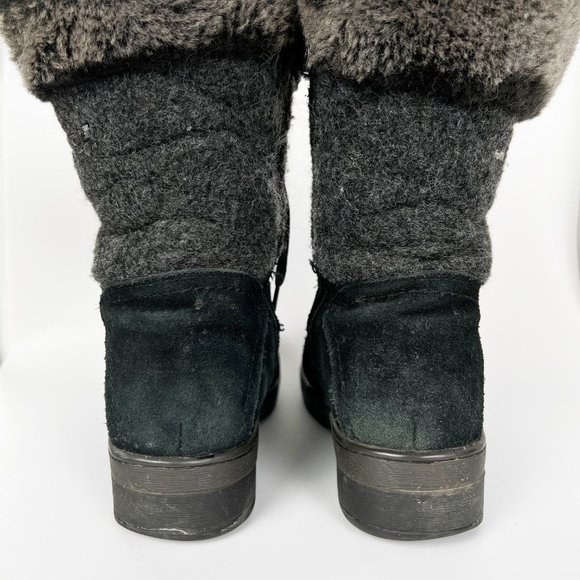 Blondo Sport Waterproof Winter Snow Boots Lace Up Faux Fur Lined Suede Leather 7 - Picture 9 of 11